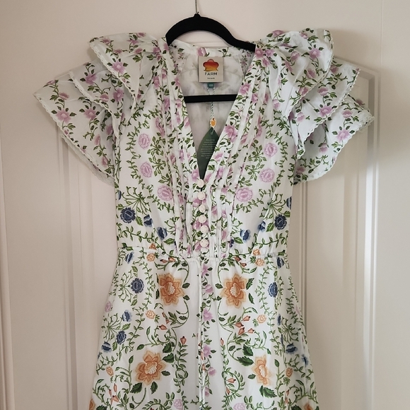 FARM Rio Floral Print Dress with Ruffle Details - Picture 5 of 5